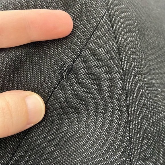 JOE Joseph Abboud Men's Slim Fit Charcoal Gray Suit Jacket 42 Short 100% Wool - Picture 3 of 11